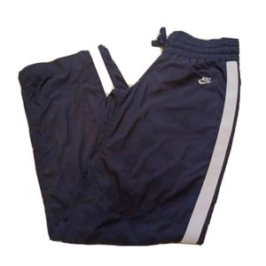 Nike Sportswear Polyester Pants Sweats Navy Blue Size Small S